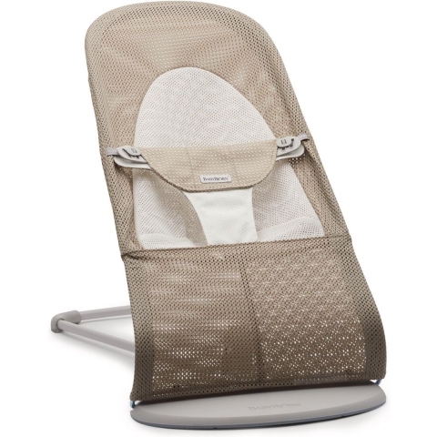 BabyBjörn Balance Soft Wipstoel - Grey/Grey Beige (Mesh)