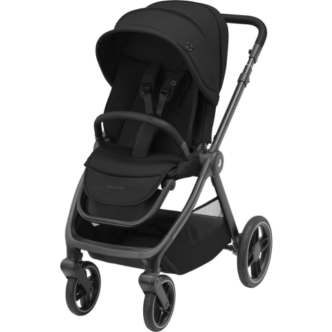 Maxi-Cosi Oxford Kinderwagen - Essential Black (Dark Frame/Black Leather)