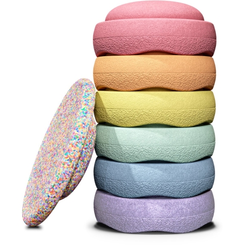 Stapelstein Super Confetti Rainbow - Pastel