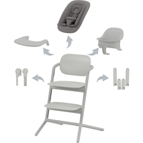 Cybex Lemo Kinderstoel 4-in-1 Set - Suede Grey