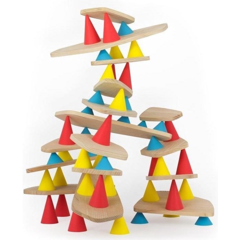 OPPI Piks Constructiespel - Big Kit (64 Pieces)