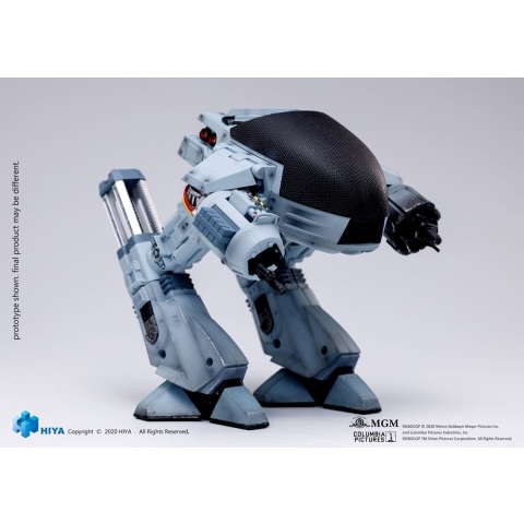 Robocop Exquisite Mini Action Figure With Sound Feature 1/18 Battle Damaged ED209 15 Cm