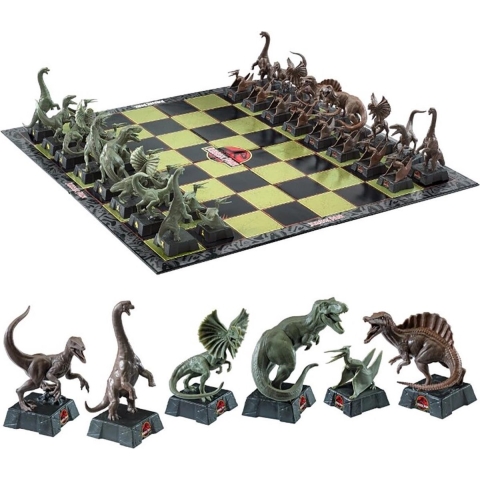 Jurassic Park Chess Set Dinosaurs