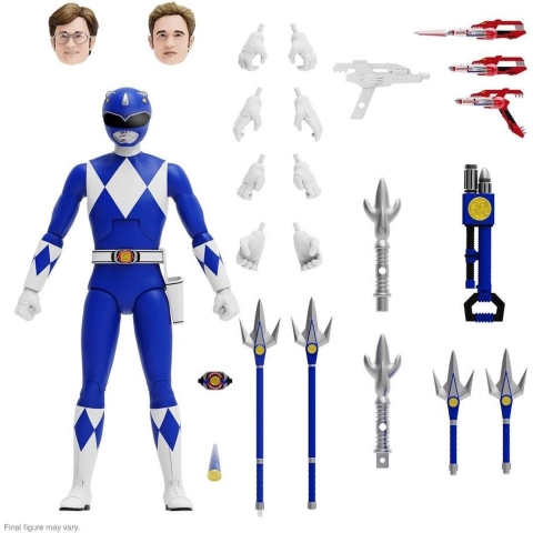 Mighty Morphin Power Rangers Ultimates Action Figure Blue Ranger 18 Cm