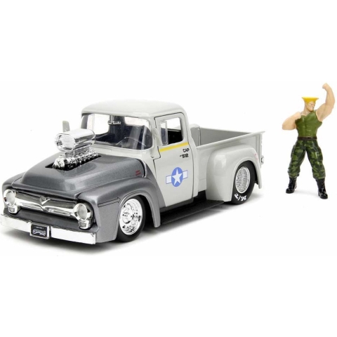 Street Fighter Diecast Model 1/24 1956 Ford Pickup Guile