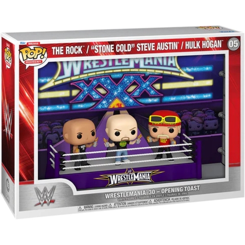 WWE POP Moments Deluxe Vinyl Figures 3-Pack Wrestlemania 30 Opening Toast