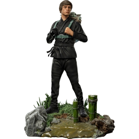 Star Wars: The Book Of Boba Fett - Luke Skywalker And Grogu Training 1:10 Scale Statue