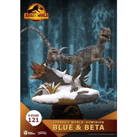 Jurassic World: Dominion D-Stage PVC Diorama Blue & Beta 13 Cm
