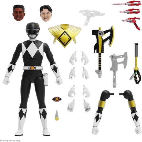 Mighty Morphin Power Rangers Ultimates Action Figure Black Ranger 18 Cm