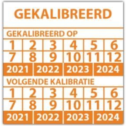 Keuringssticker goedgekeurd zonder datum rechthoek 50 x 25 mm - 100 stuks (op rol)