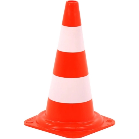 10-pack verkeerskegel hard 50cm - 10-pack verkeerskegel hard 50cm