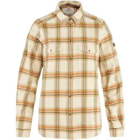 Fjällräven Damesblouse Övik Heavy Flannel Shirt W, beige, Maat: S