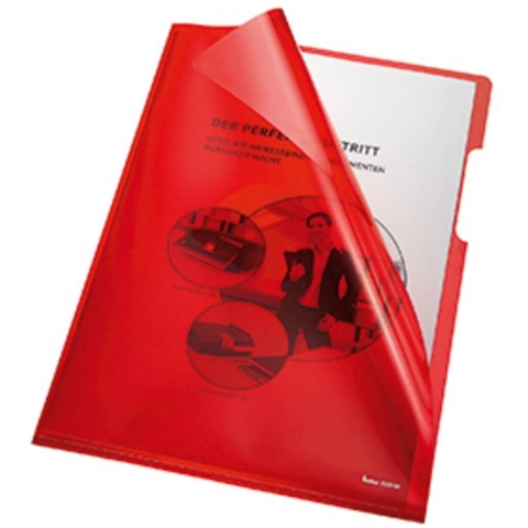 Bene Zichttassen Sichthülle DIN A4 PVC 0.15 mm Rood (transparant) 205000RT 100 stuk(s)