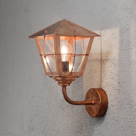 Konstsmide Fenix 438-900 Buitenlamp (wand) Spaarlamp, LED E27 60 W Koper