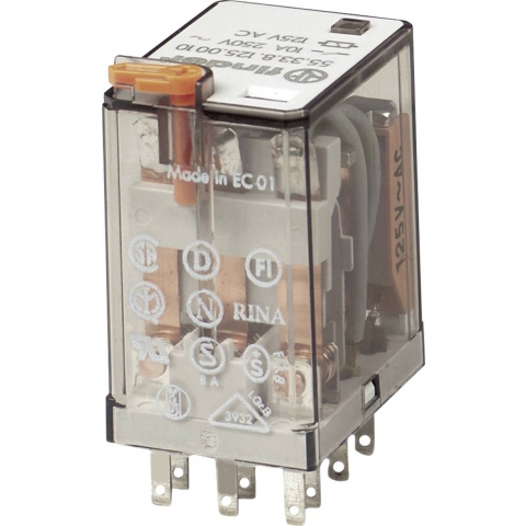 Finder 55.33.8.110.5000 Steekrelais 110 V/AC 10 A 3x wisselcontact 10 stuk(s)