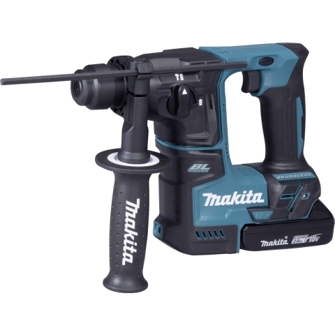 Makita DHR171RAJ SDS-Plus-Accu-boorhamer 18 V 2 Ah Li-ion Incl. 2 accus, Incl. koffer
