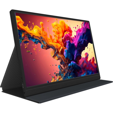Denver PMO-15601 LED-monitor Energielabel C (A - G) 39.6 cm (15.6 inch) 1920 x 1080 Pixel 16:9 USB-C, Mini-HDMI, Hoofdtelefoonaansluiting IPS LED