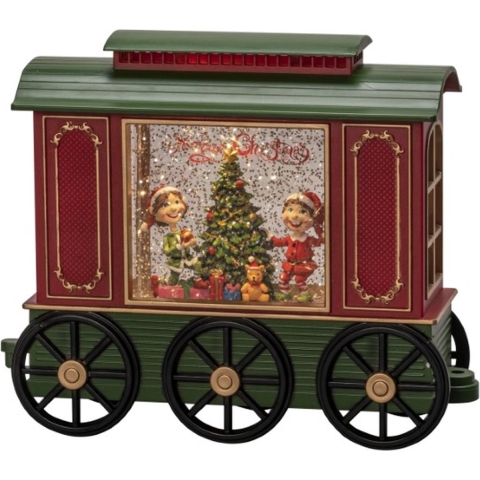 Konstsmide 4278-000 LED-lantaarn Trein Warmwit LED Rood, Groen Timer