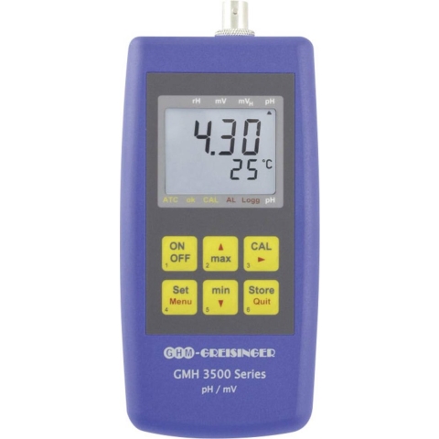 Greisinger GMH 3531 Combimeter pH-waarde, Redox (ORP), Temperatuur