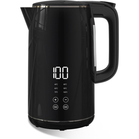 Kalorik TKG JK 2000 Waterkoker Snoerloos, Met display Zwart