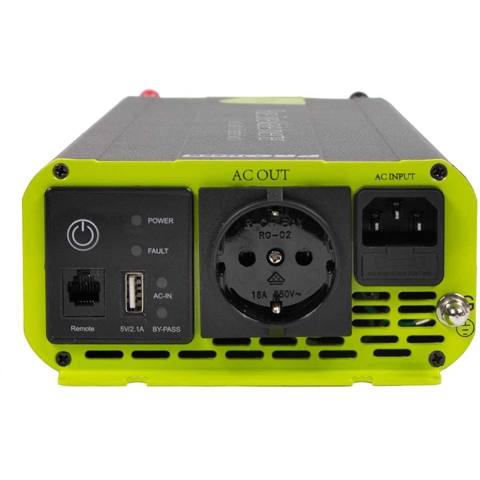 ProUser PSI1000TX Omvormer 1000 W 12 V - 230 V/AC Incl. afstandsbediening, UPS-functie, Netvoorrangsschakeling