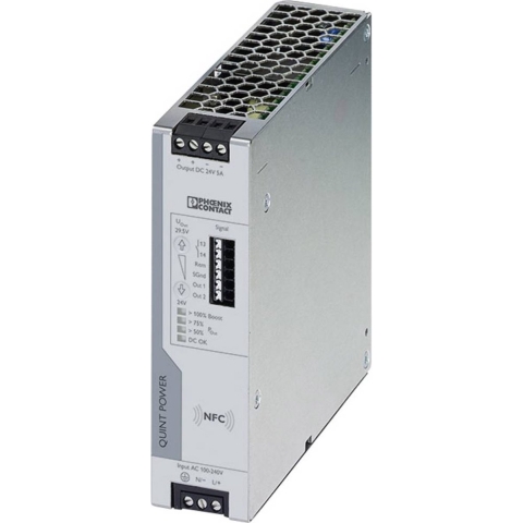 Phoenix Contact QUINT4-PS/1AC/24DC/5 DIN-rail netvoeding 24 V/DC 5 A Aantal uitgangen: 1 x Inhoud: 1 stuk(s)