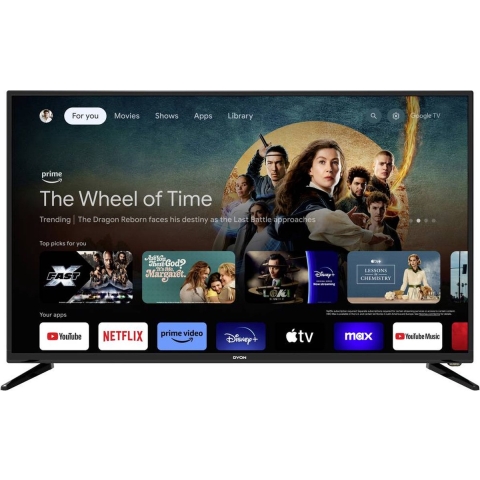 Dyon iGoo-TV 43F LED-TV 109.2 cm 43 inch Energielabel F (A - G) CI+*, DVB-C, DVB-S2, DVB-T2, Full HD, Smart TV, WiFi Zwart
