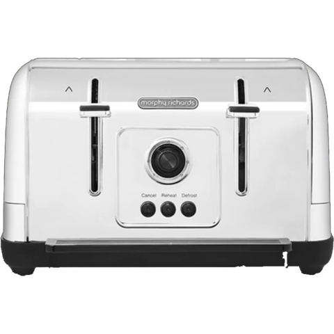Morphy Richards 240134 - Broodrooster - 4 Sneden - Retro look - Wit