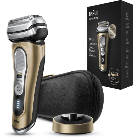 Braun Series 9 9419s Wet&Dry Scheerapparaat met scheerblad Trimmer Zwart/Goud
