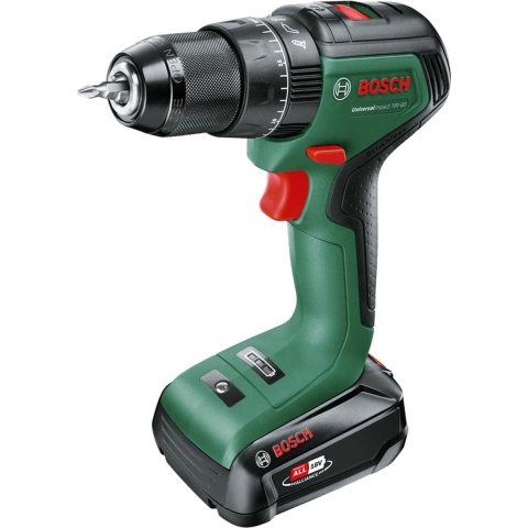 Bosch Home and Garden UniversalImpact 18V-60 06039D7101 Accu-schroefboormachine 18 V 2.0 Ah Li-ion Incl. accu, Incl. lader