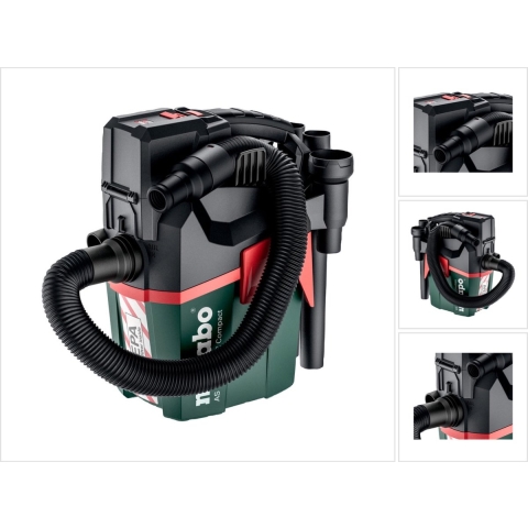 Metabo AS 18 HEPA PC COMPACT 602029850 Nat- en droogzuiger 6 l Zonder accu