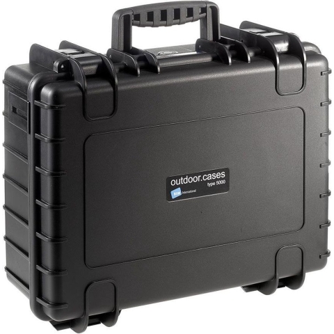 B & W International Outdoor-koffer outdoor.cases Typ 5000 22.2 l (b x h x d) 470 x 365 x 190 mm Zwart 5000/B/SI