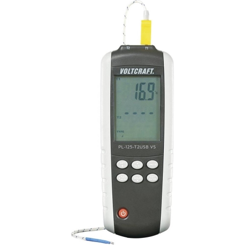 VOLTCRAFT PL-125-T2 Temperatuurmeter -200 - +1372 °C Sensortype K, J