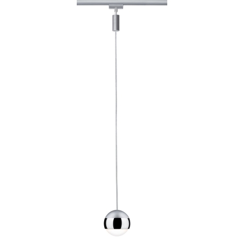 Paulmann Capsule II 230V-railsysteem lamp URail LED vast ingebouwd 6 W LED Chroom, Chroom (mat)