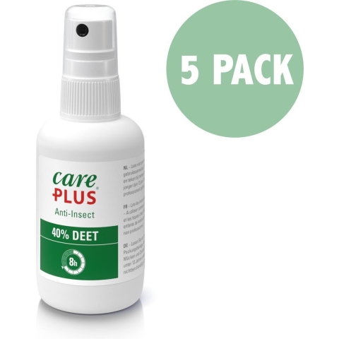 5x Care Plus Deet 40% spray 100 ml - Voordeelverpakking