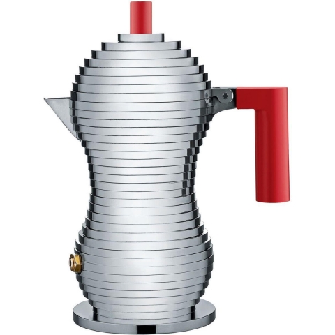 Alessi Percolator Pulcina - MDL02/1 R - Rood - 1 kops - door Michele De Lucchi