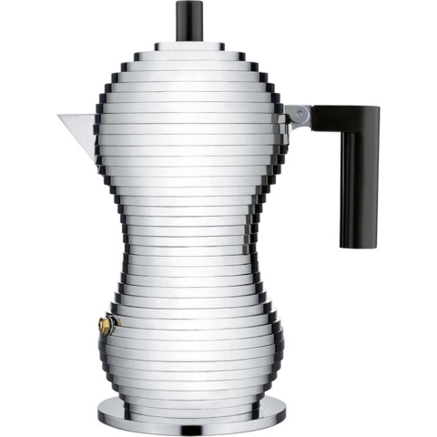 Alessi Percolator Pulcina - MDL02/3 B - Zwart - 3 kops - door Michele De Lucchi