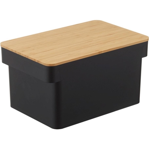 Yamazaki Broodtrommel Met Messenhouder Tower Zwart