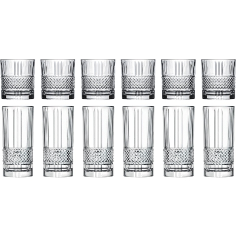 Cookinglife Glazenset (cocktailglazen & longdrinkglazen) Monea - 12 delige set