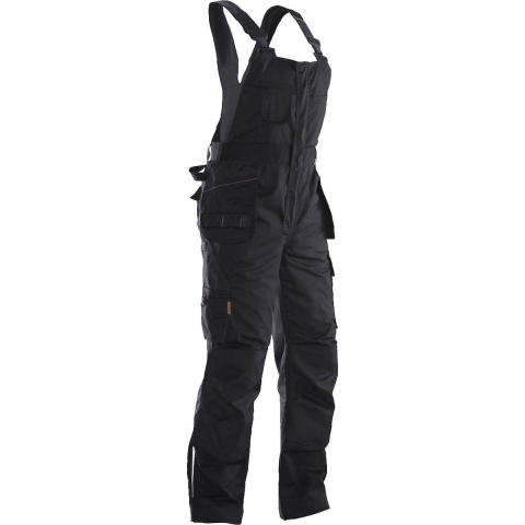 Jobman J3730-grau/schwarz-56 Tuinbroek met hangtassen Maat: 56 Donkergrijs, Zwart