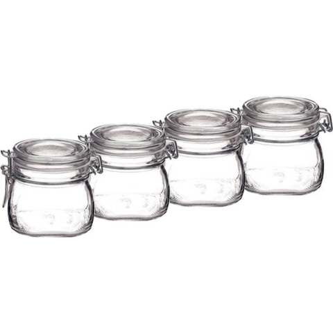 10x Weckpotten/inmaakpotten 500 ml met beugelsluiting -