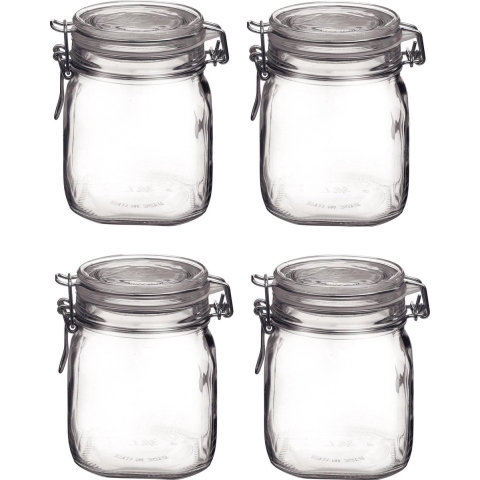 15x Weckpot/inmaakpot 750 ml met beugelsluiting -