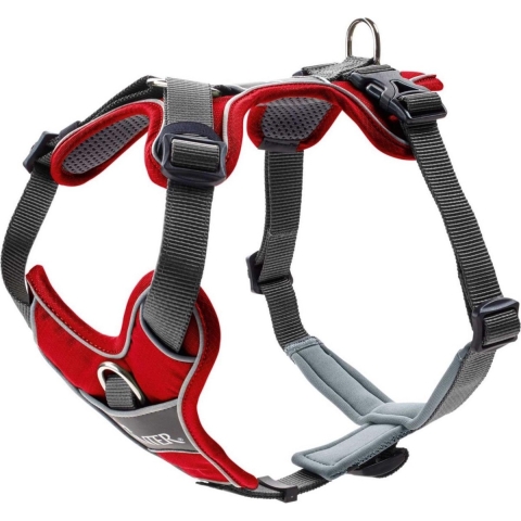 HUNTER Hondentuig Divo, rood, Maat: S-M
