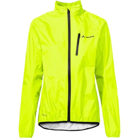 Vaude Drop III Regenjack neon geel dames, 38