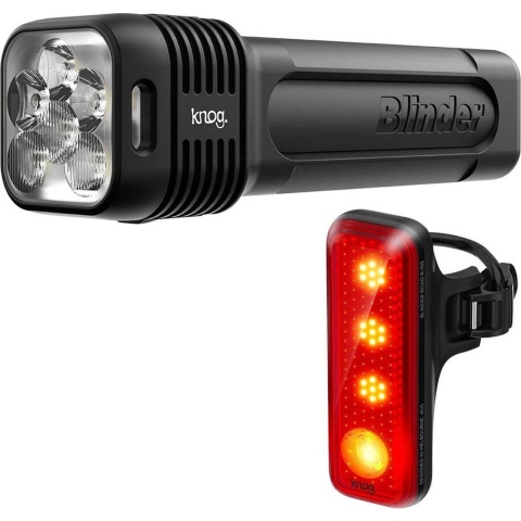 Knog Blinder Pro 1300 + Cobber Mid Rear Twinpack fietsverlichting set