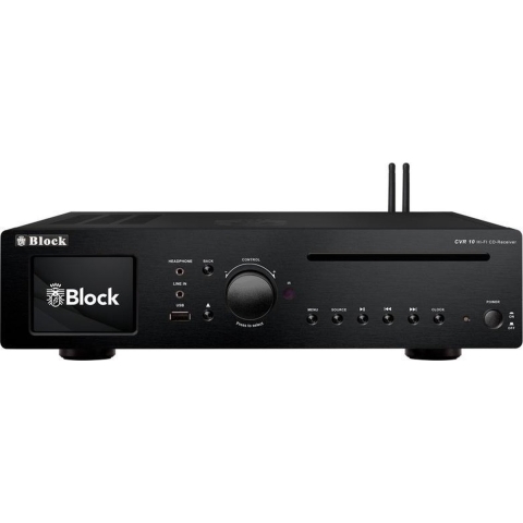 Block Audio CVR-10 MK2 zwart stereo receiver met CD speler en internet radio