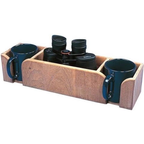 ARC Mokkenrek 3714 Deluxe afmeting 40x10x9 cm, geschikt voor 2 mokken en verrekijker