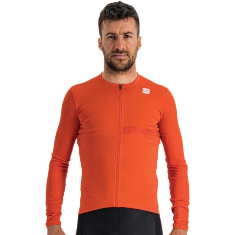 Sportful Matchy fietsshirt lange mouwen rood heren, L
