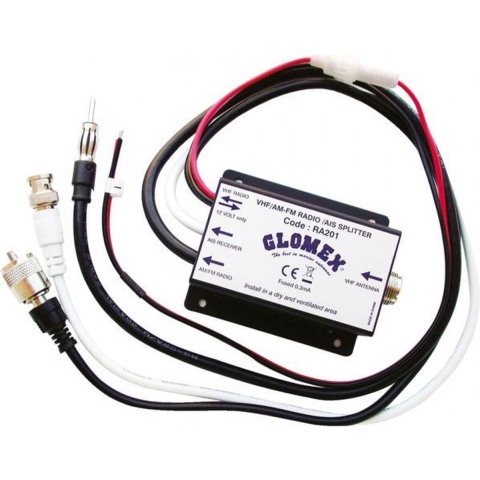 Glomex RA201 VHF-splitter (AM, FM en AIS receiver)