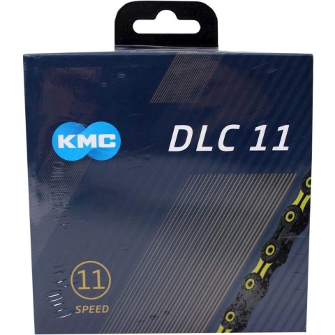 KMC DLC 11 zwart/geel 11 speed ketting